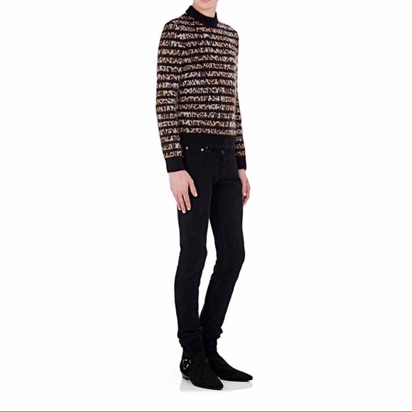 Saint Laurent Other - Saint Laurent Wool leopard printed sweatshirt.